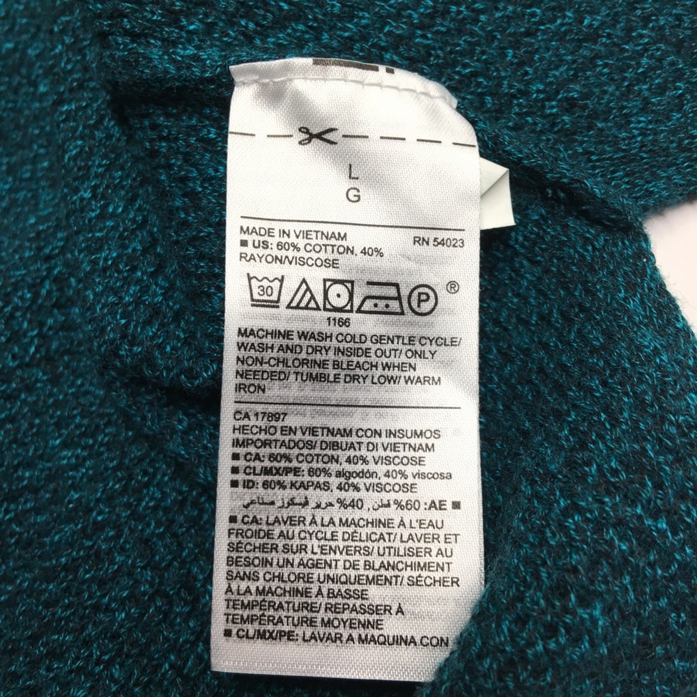 ❌SOLD❌ •NWT Old Navy Teal Tunic Sweater /swtr - Picture 7 of 8